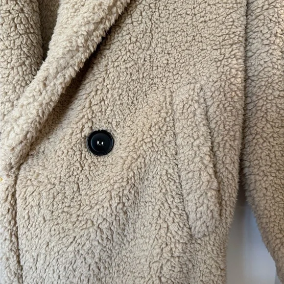 Cozy Tan Teddy Coat - Picture 3 of 4